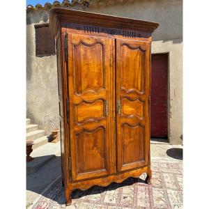 Armoire, Louis XV, Provençal Cherrywood 18th Century Period