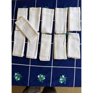 Suite Of Napkins, Formerly Monogrammed, Mr, Circa, 1950