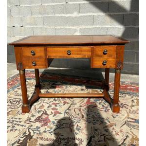 Bureau, plat en acajou, empire, époque vers 1900