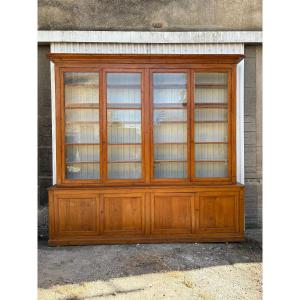 Grande bibliothèque de boiserie, d’époque, directoire fin XVIIIe siècle