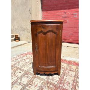 Corner Cabinet, Louis XV Style, Made Of Period Walnut, 1900