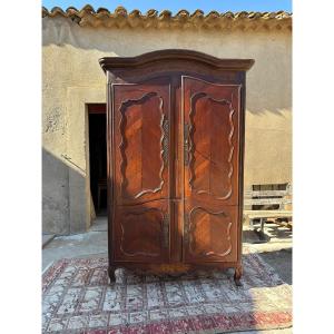 Buffet quatre portes Louis XV, en merisier d’époque XVIIIe siècle