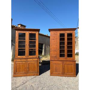 Paire de bibliothèques directoire d’époque XVIIIe siècle