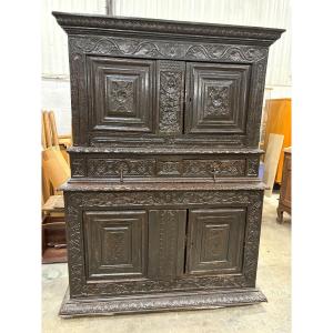 Antique Renaissance Oak Sideboard, Late 16th–early 17th Century