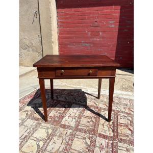 Table, de milieu en noyer, directoire d’époque XVIIIe siècle