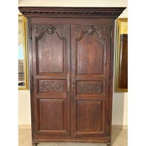 18th-century Regency-style Oak Cabinet
