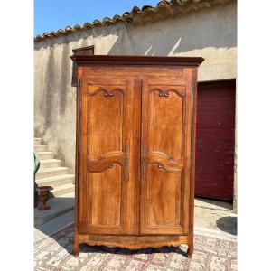Armoire, Louis XV, en noyer d’époque XVIIIe siècle