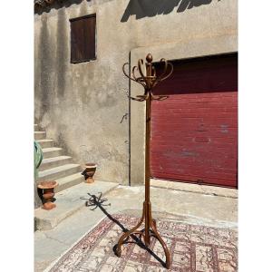 Wooden, Curved Parrot-shaped Coat Rack, Circa 1900