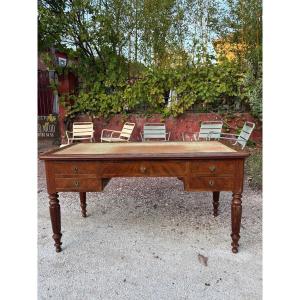 19th-century Mahogany Desk And Dining Set