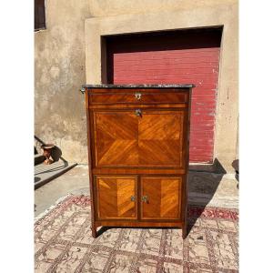 Secretary, Louis XVI Style, With 18th-century Marquetry