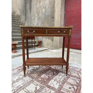 Console, Louis XVI, en acajou d’époque XVIIIe siècle