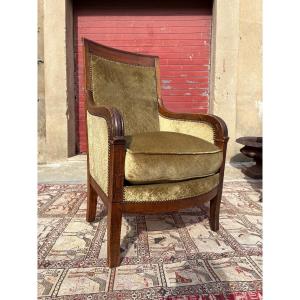 Bergère empire en acajou époque XIXe siècle