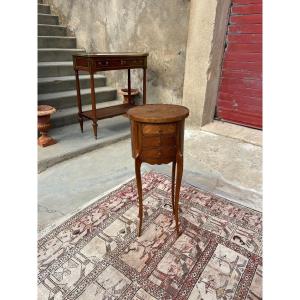 Small Louis XV-style Side Table, 19th Century