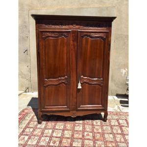 Armoire Louis XV Provençale En Noyer époque 18ème 