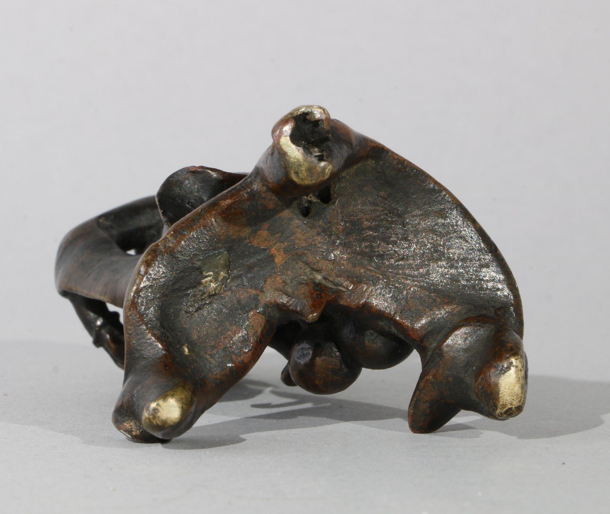 A Chinese Bronze Figure Of Liu Hai Late Ming-photo-1