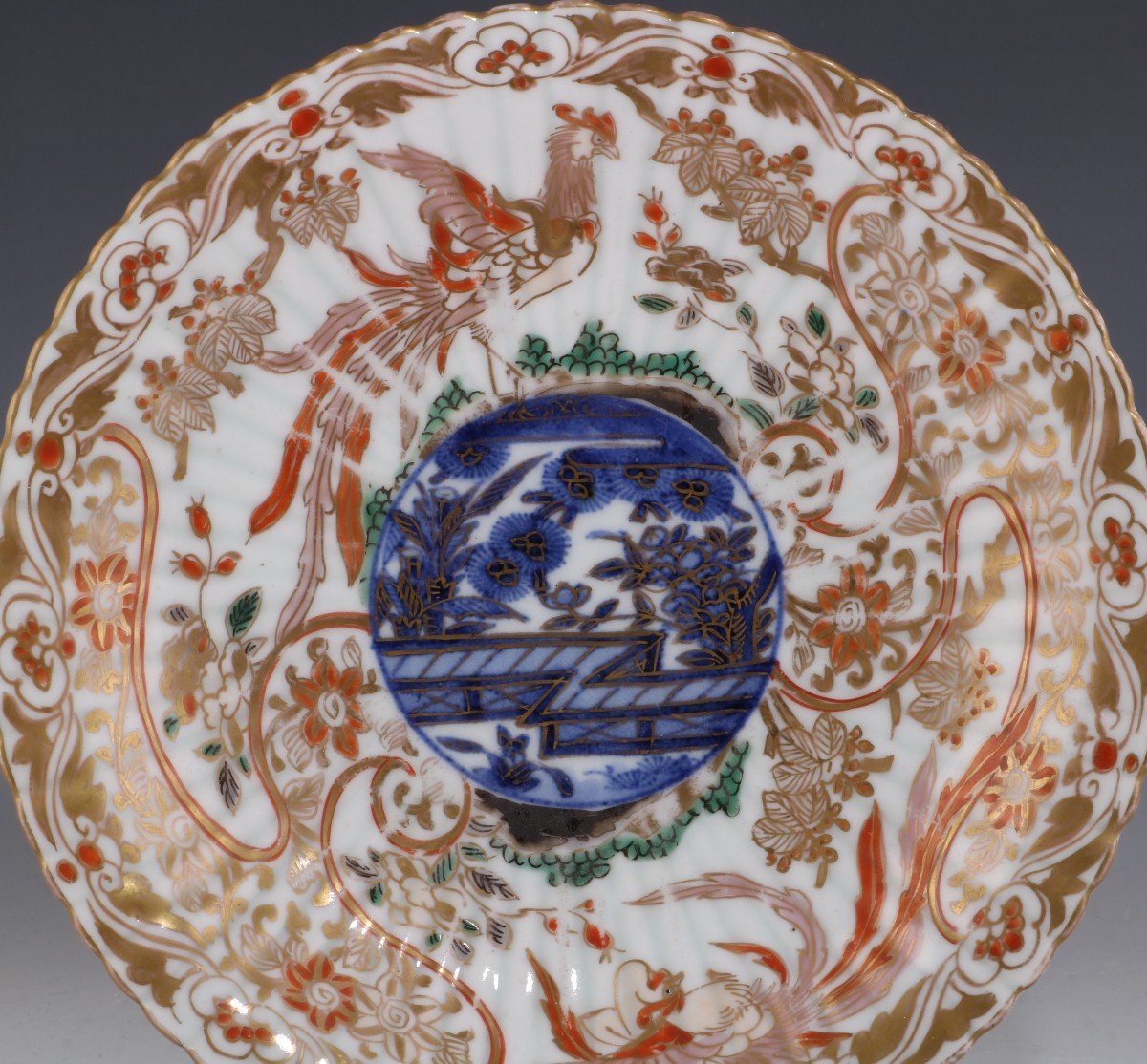 Pair Of Japanese Chrysanthemum Molded Dishes Arita 17th/18th Century-photo-3
