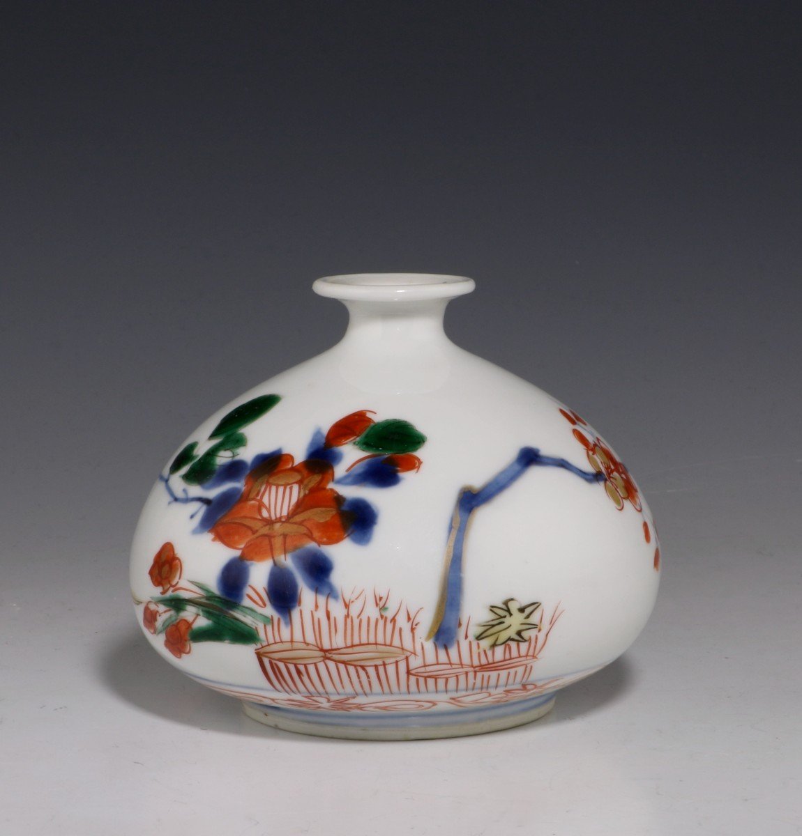 Small Chinese Verte Imari Oil Pot  Kangxi E18thc-photo-2