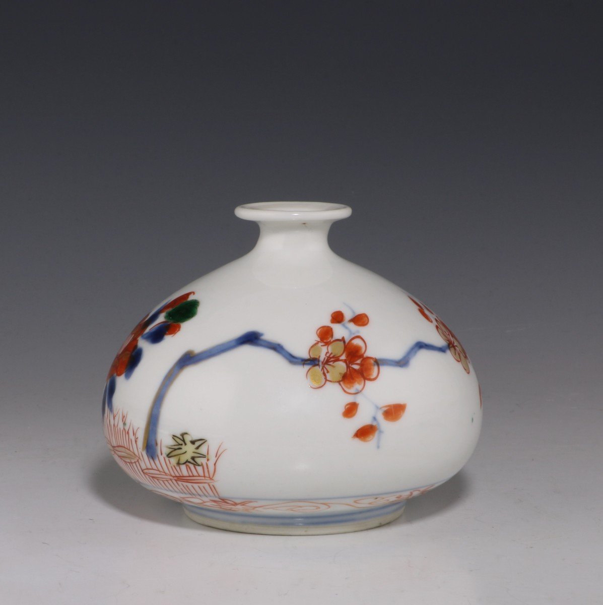 Small Chinese Verte Imari Oil Pot  Kangxi E18thc-photo-3