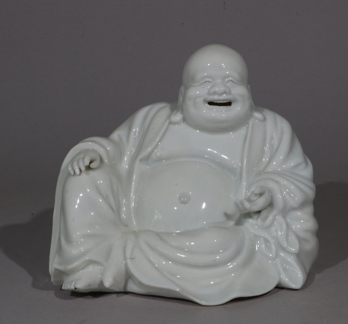 Un Blanc De Chine Budai Kangxi 17ème Siècle-photo-2