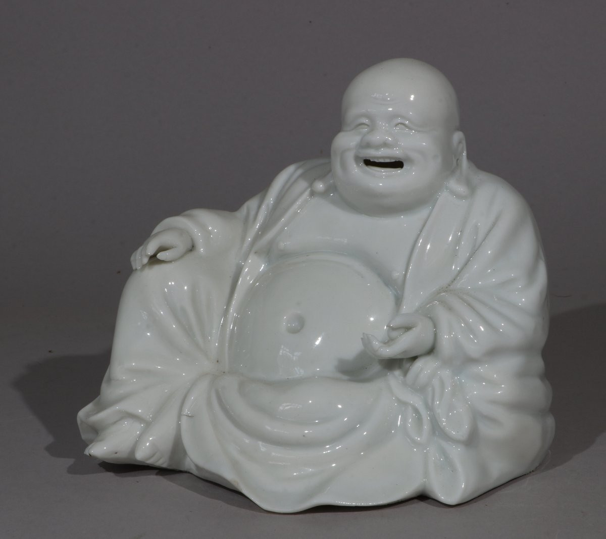 Un Blanc De Chine Budai Kangxi 17ème Siècle-photo-3