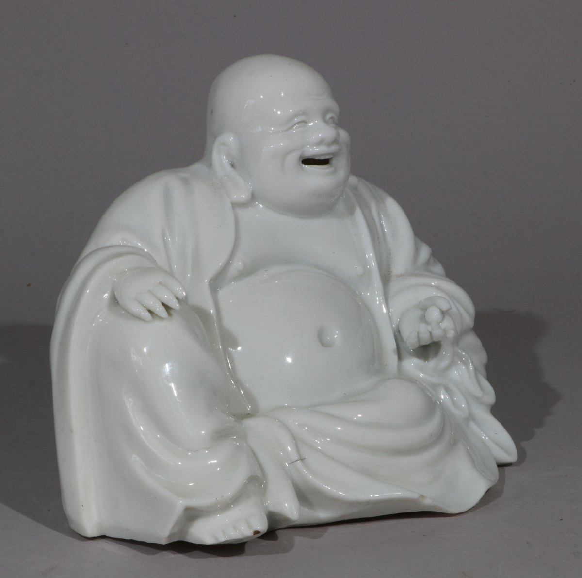 Un Blanc De Chine Budai Kangxi 17ème Siècle-photo-4