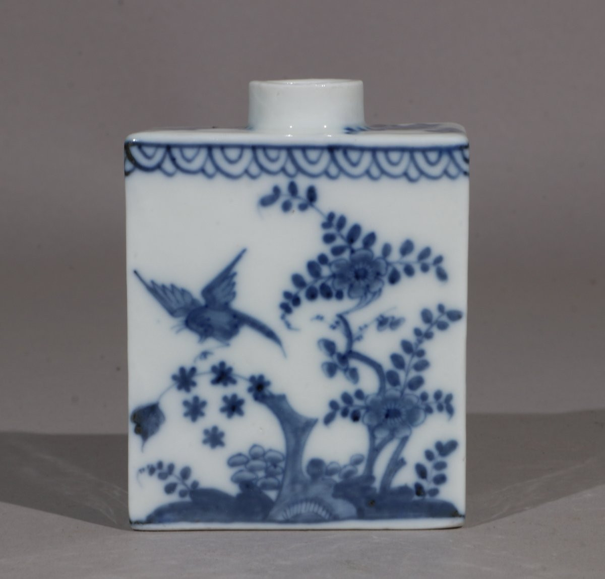 Une boîte à thé Meissen Bleu et Blanc du XVIIIe siècle-photo-2