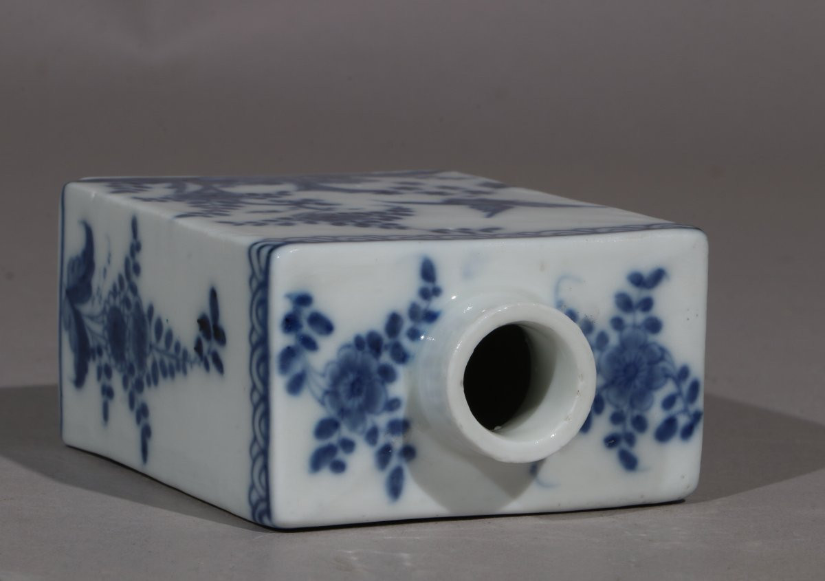 Une boîte à thé Meissen Bleu et Blanc du XVIIIe siècle-photo-2