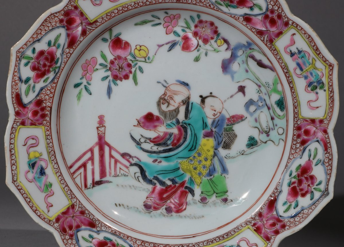 Une Petite Assiette Famille Rose Yongzheng C1730-40-photo-3