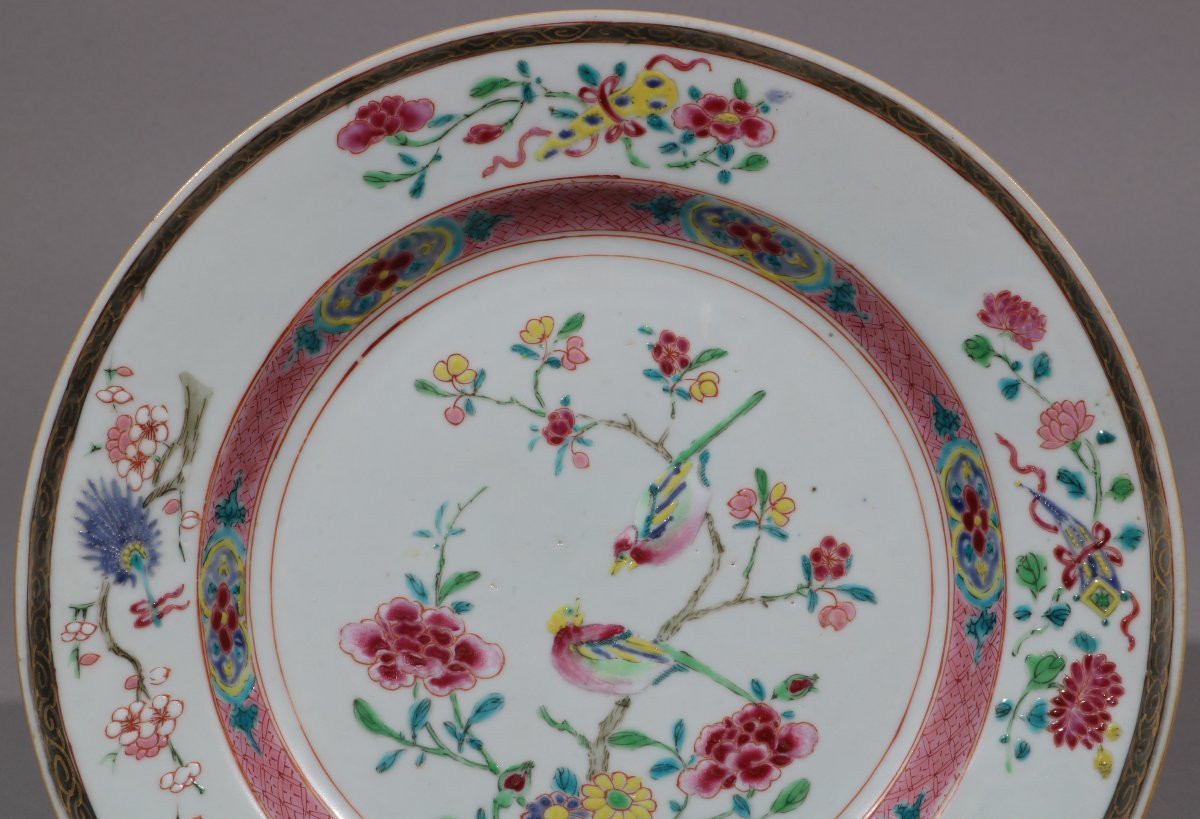 Une assiette Famille Rose Yongzheng C1730-35-photo-4