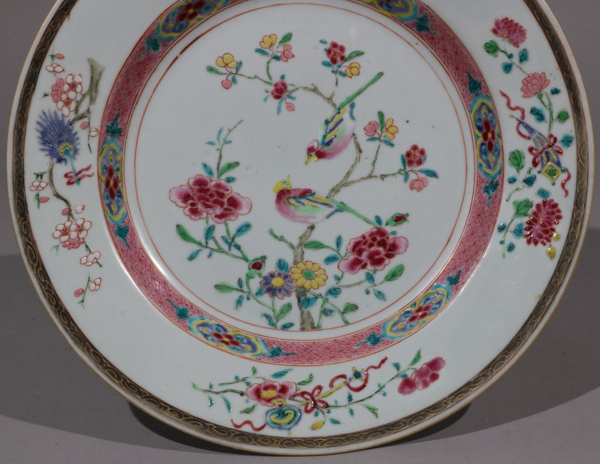 Une assiette Famille Rose Yongzheng C1730-35-photo-1