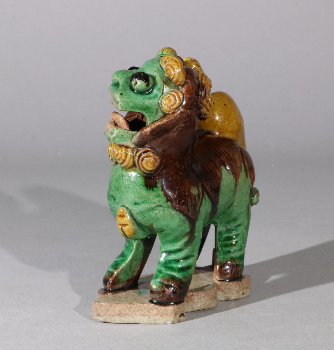  Un Chien de Fo en Biscuit  Kangxi C1700-photo-4