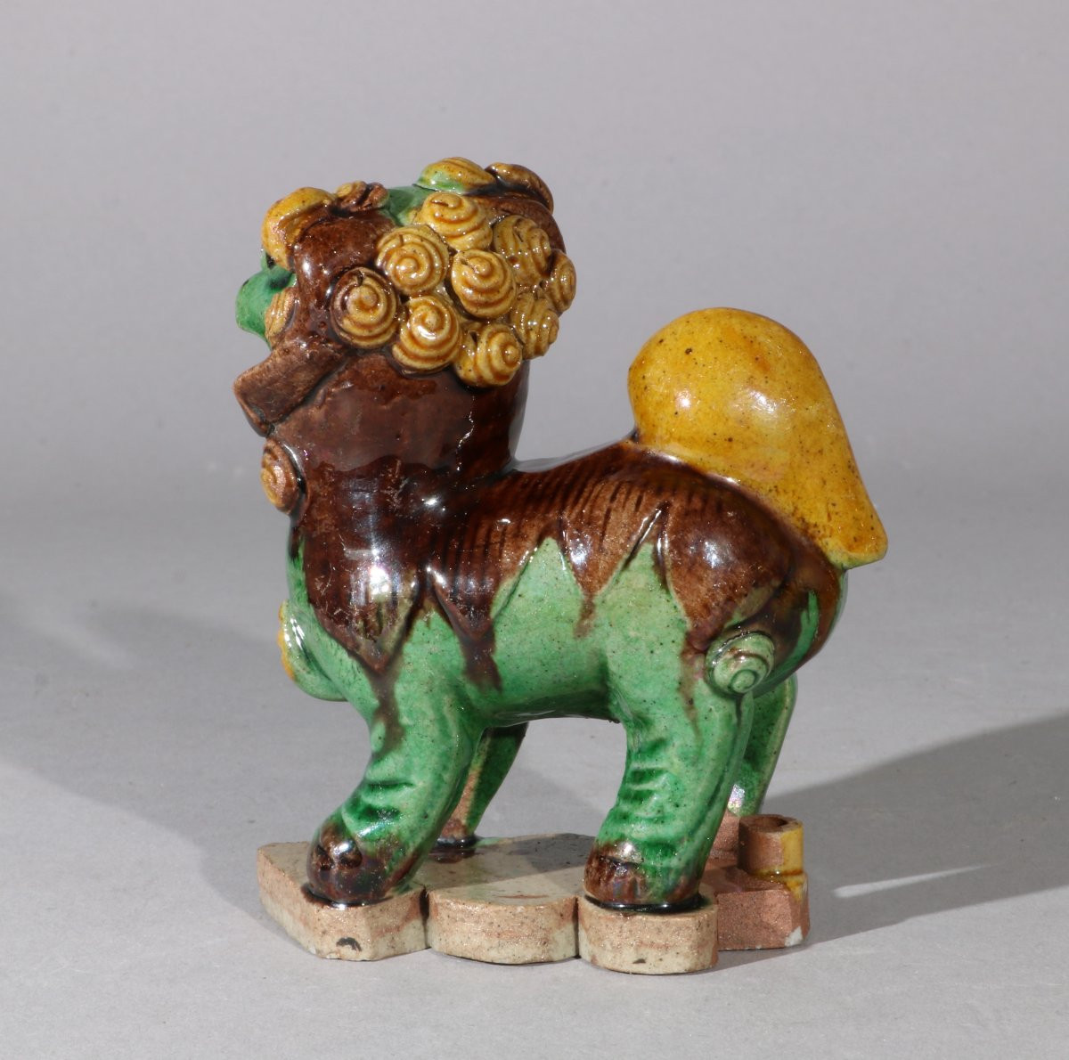  Un Chien de Fo en Biscuit  Kangxi C1700-photo-2