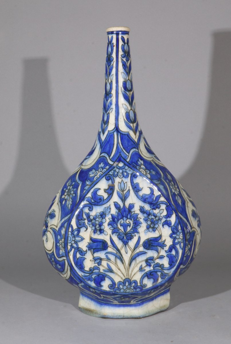 A Large 19th-century Blue-and-white Qajar Vase