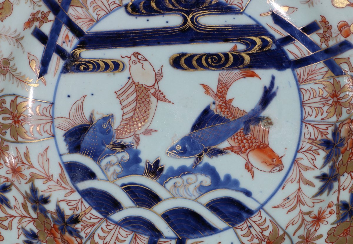 Plat Japonais de style Imari, fin du XVIIe siècle-photo-3