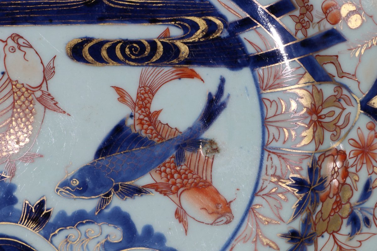 Plat Japonais de style Imari, fin du XVIIe siècle-photo-4