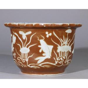 Rare jardinière de la fin de la dynastie Ming, époque Wanli (début du XVIIe siècle)