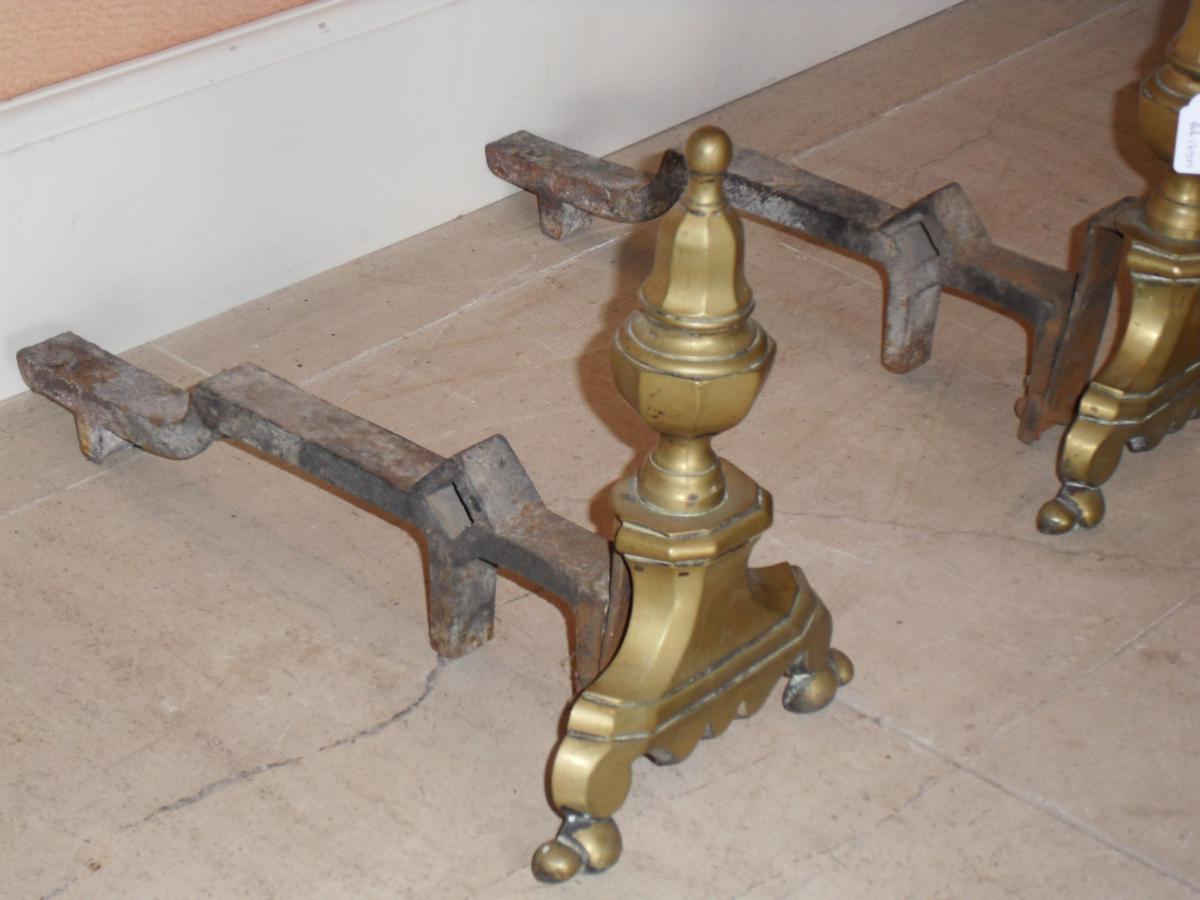 Pair Andirons-photo-3