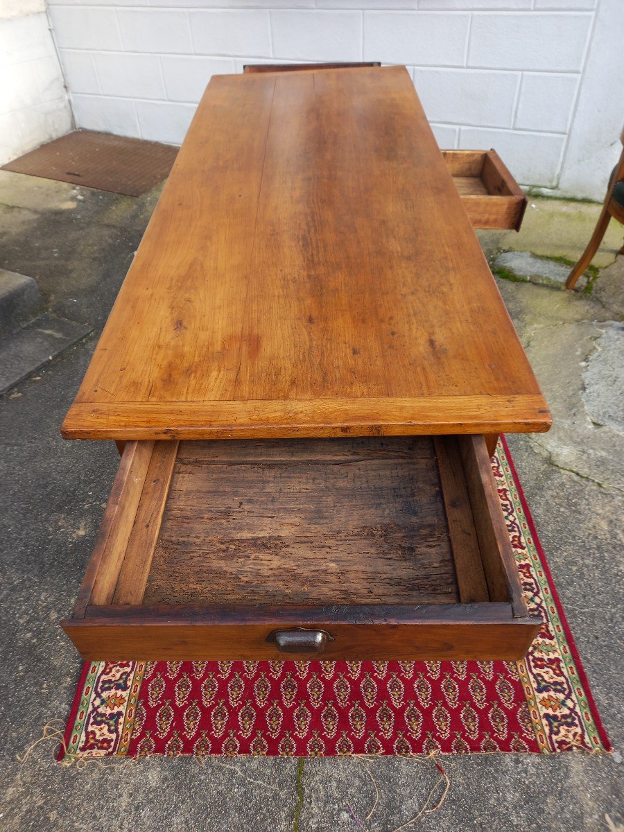 19th Century Cherry Country Table-photo-4