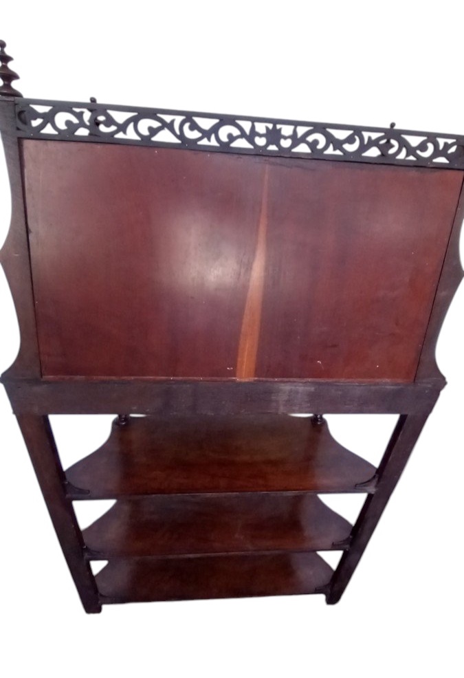 Etagère ou Console En Placage d'Acajou Des Années 1850-photo-4