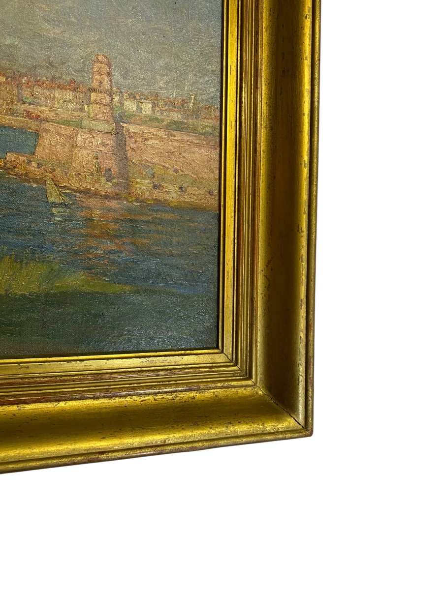 "the Port Of Joliette In Marseille" - édouard Crémieux (1856-1944)-photo-3