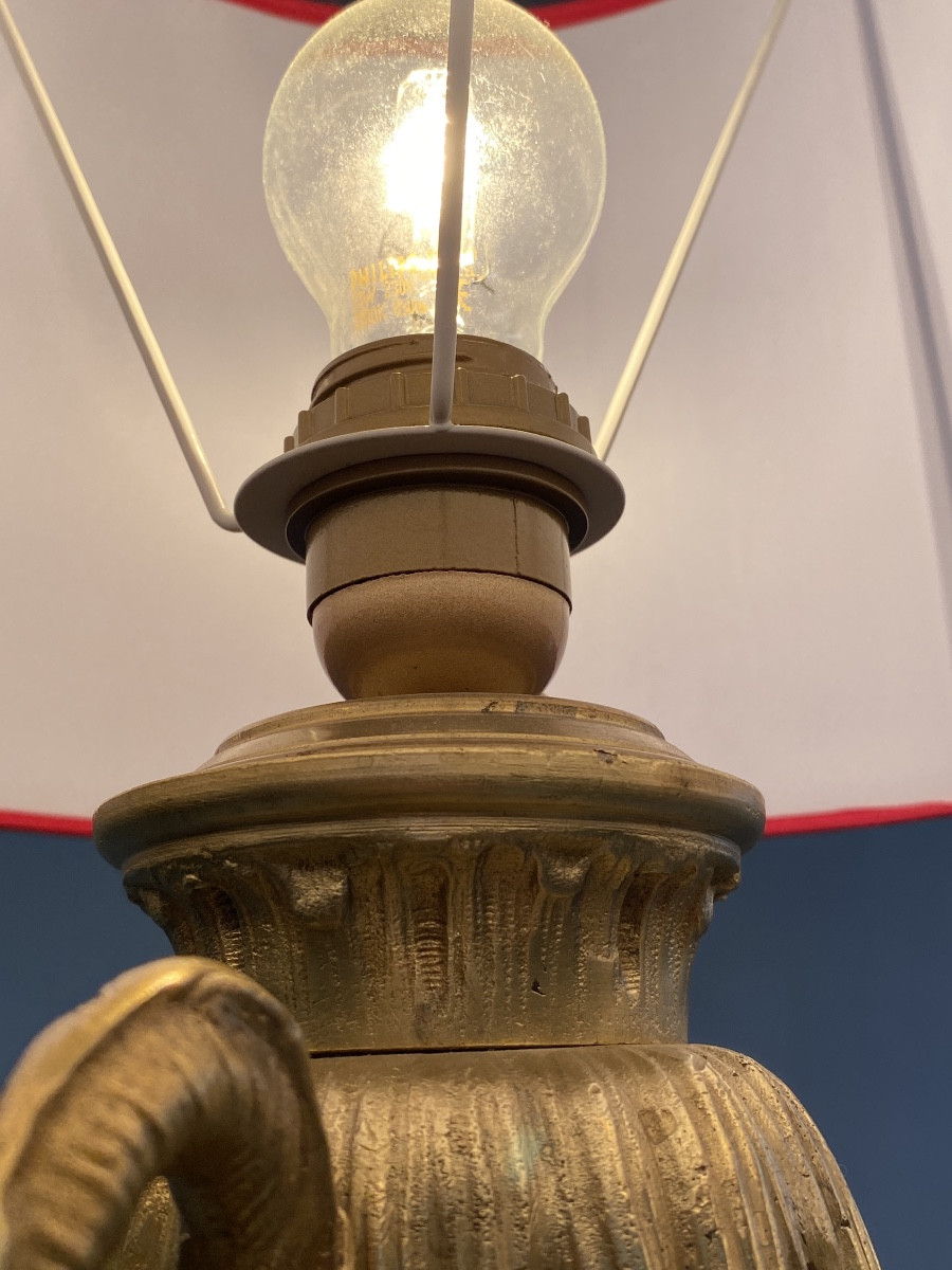 Paire De Cassolettes d'époque Napoléon III Montées En Lampe -photo-6