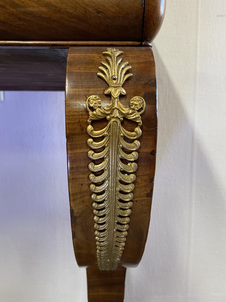 Console Acajou époque Restauration-photo-3