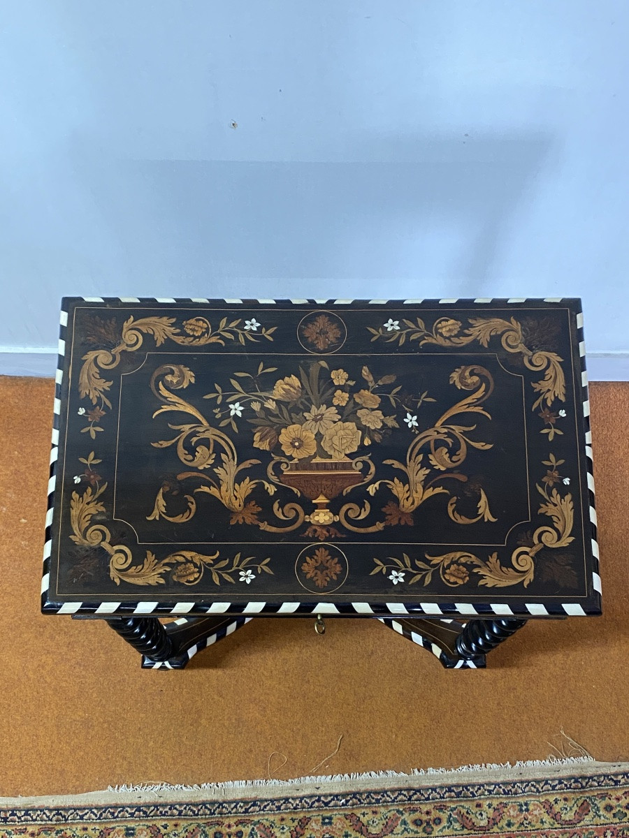 Dutch Style Dressing Table, Napoleon III Period-photo-4