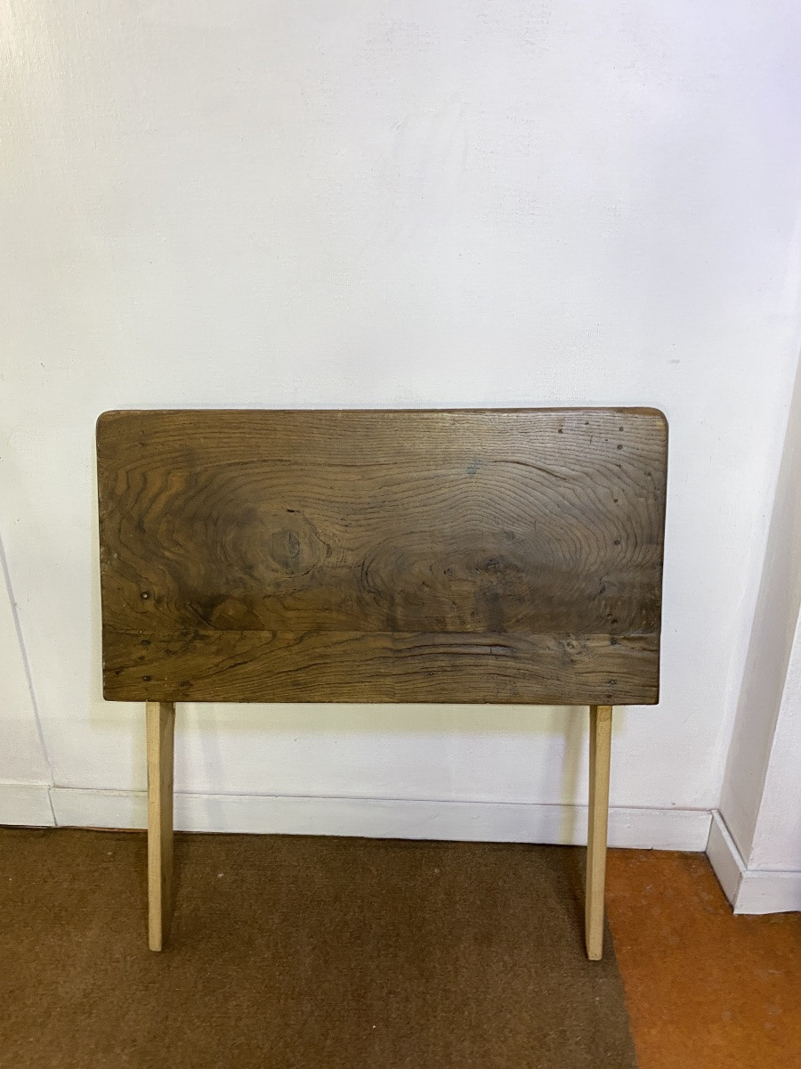 Table de ferme - Fin du XIXe siècle - Châtaignier et chêne-photo-4
