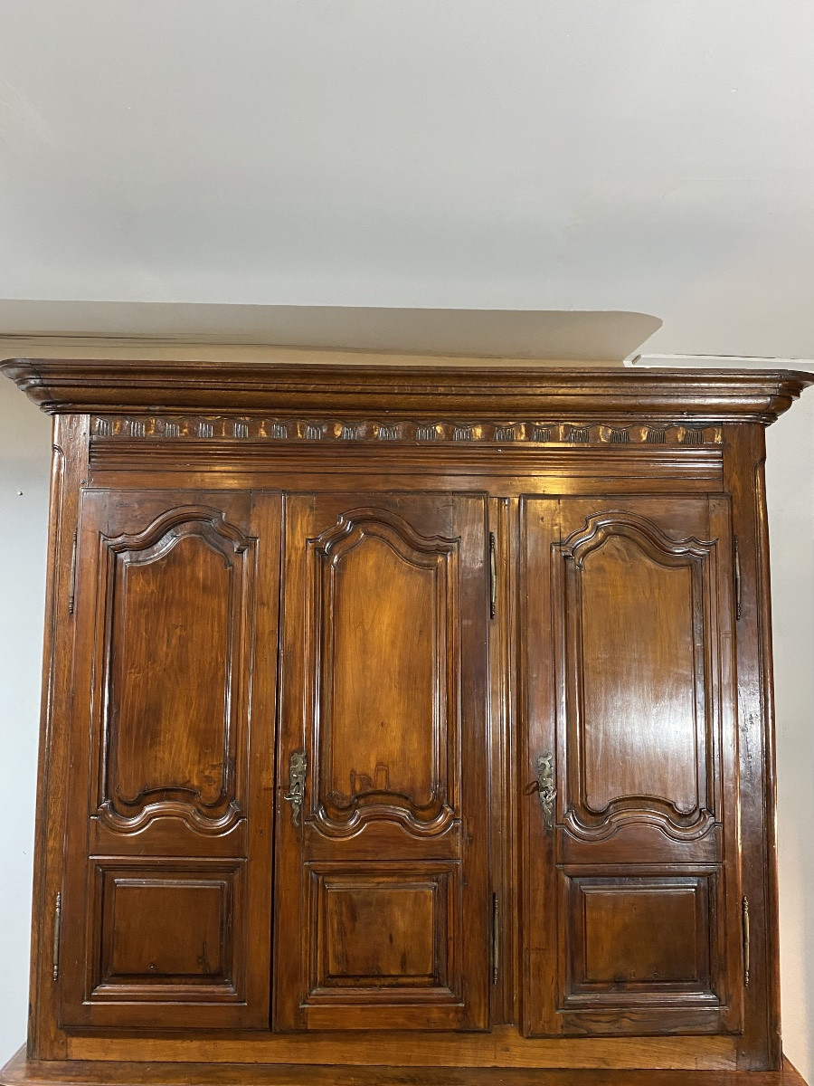 18th-century Cherrywood Sideboard With Six Doors -photo-3