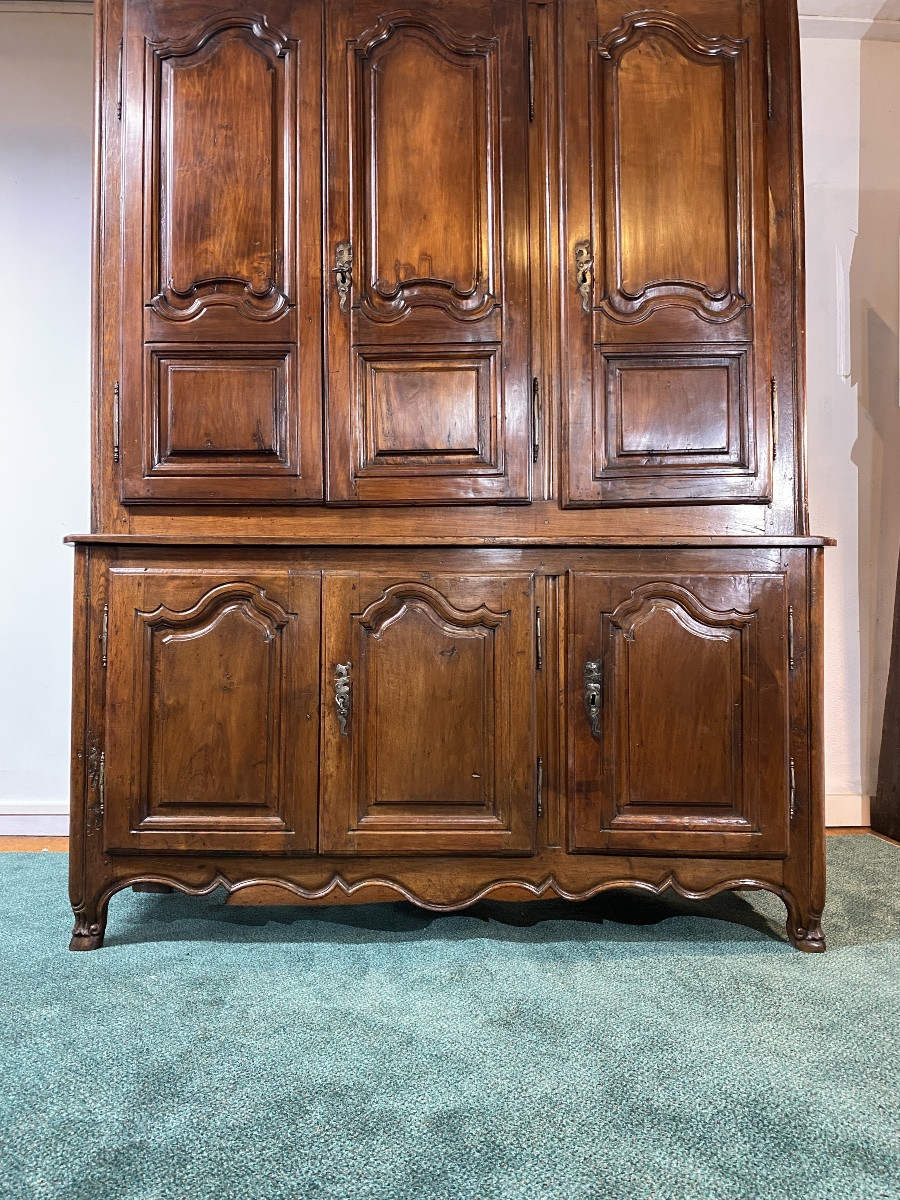 18th-century Cherrywood Sideboard With Six Doors -photo-4