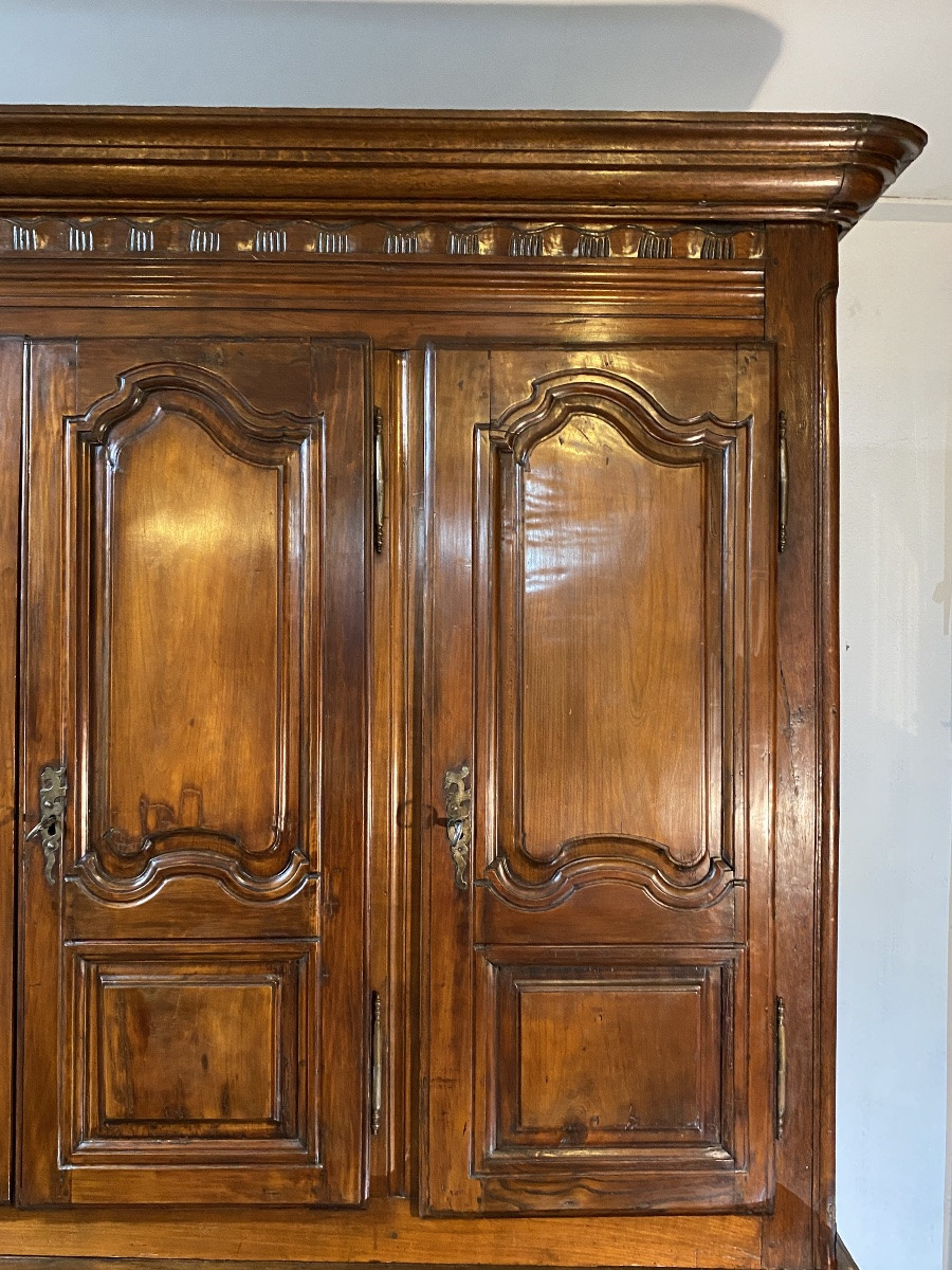 18th-century Cherrywood Sideboard With Six Doors -photo-7