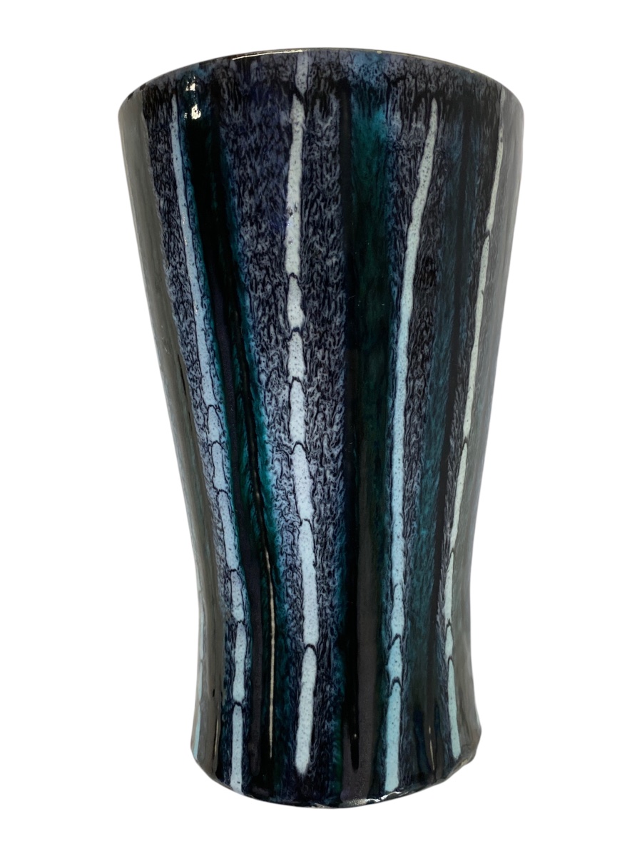 Vase Capron Vallauris des années 80 à décor filé-photo-2