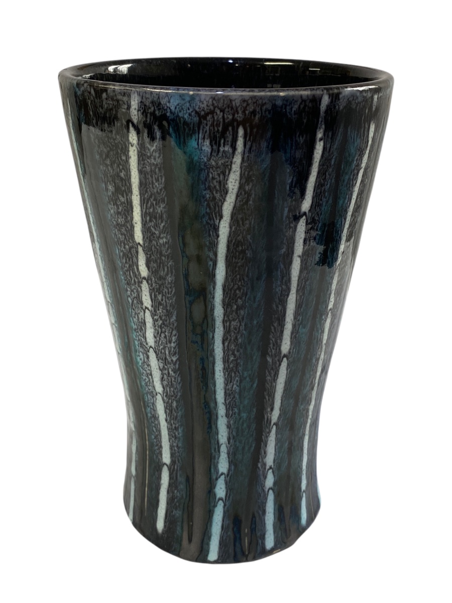 Vase Capron Vallauris des années 80 à décor filé-photo-1