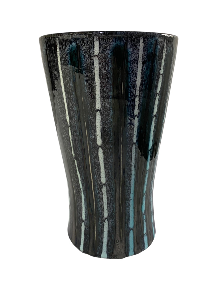 Vase Capron Vallauris des années 80 à décor filé-photo-4